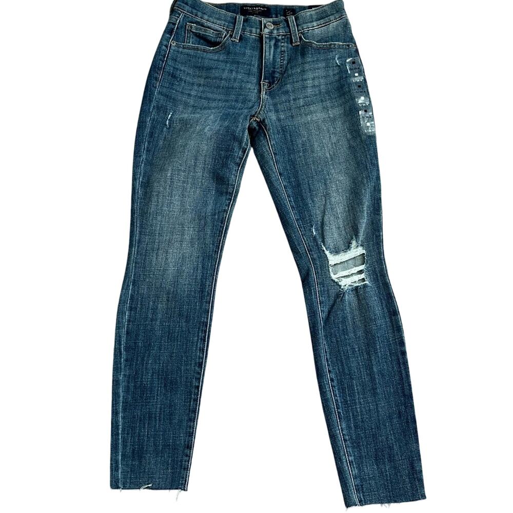 Women's New Lucky Brand Size 2 26 Mid Rise Ava Skinny Jeans